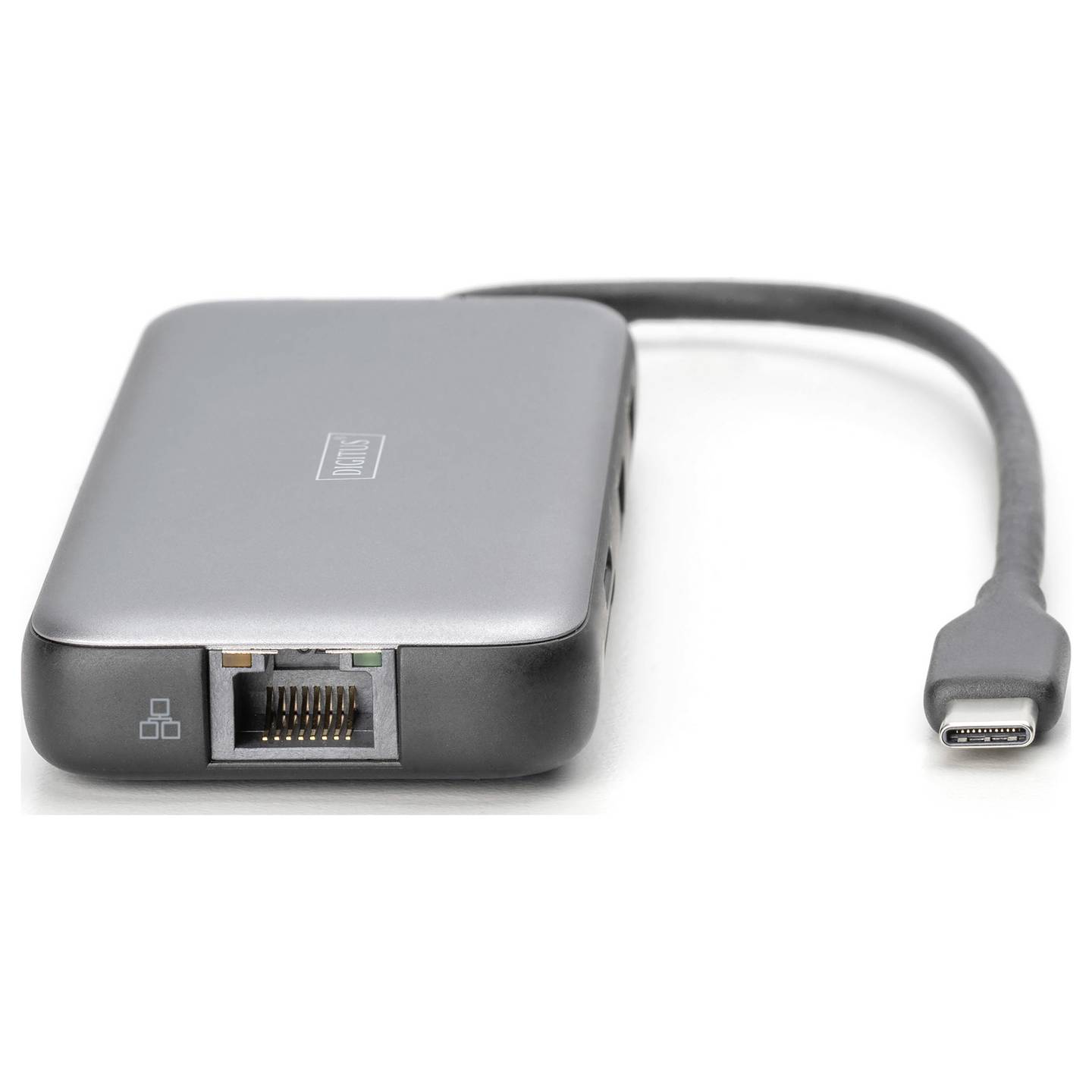 Digitus DA-70915 USB-C dockingstation Incl. laadfunctie, Geïntegreerde kaartlezer, USB-C Power Delivery